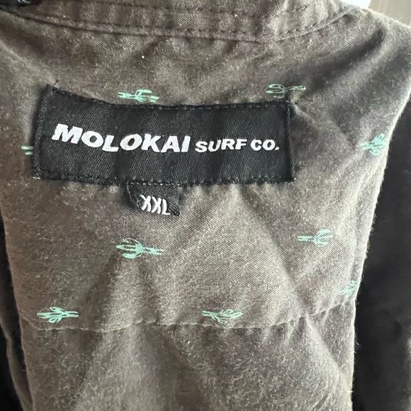 MOLOKAI SURF CO. Mens 2XL short sleeve cactus button up - Picture 3 of 6